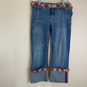 Allen B| Capri| Jeans| Jewelry Trimmed| Vintage| Mint Condition